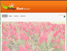 Tablet Screenshot of foliagecreek.com